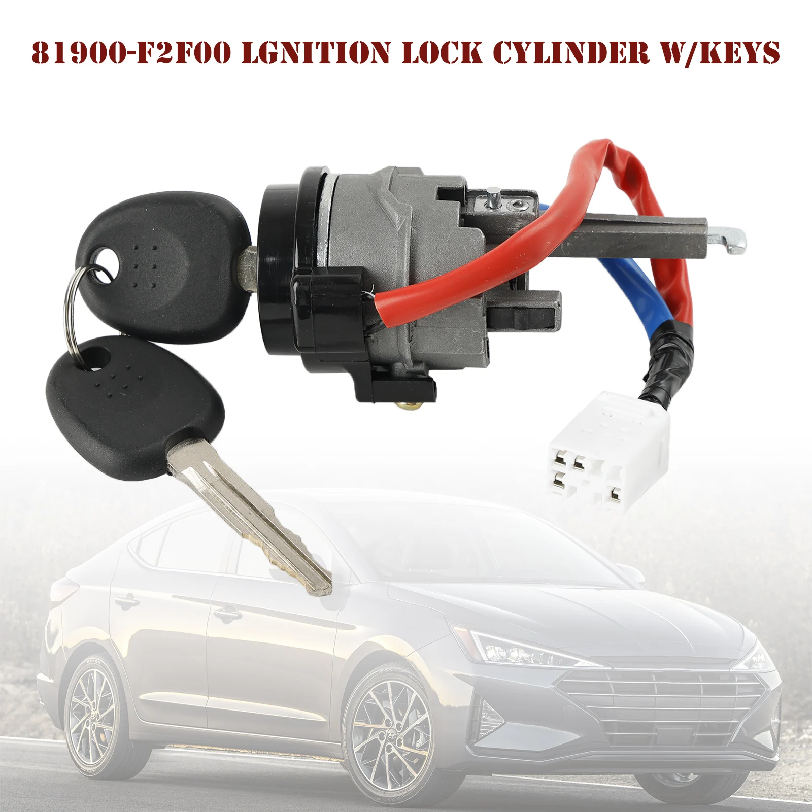 

Artudatech 81900-F2F00 Lgnition Lock Cylinder w/Keys For Hyundai Elantra 2016 2017-2020