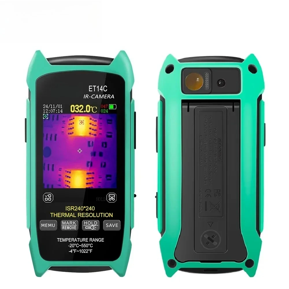 240x240 Peixls Optional Macro Lens Building Thermal Imager Pipe HVAC Inspect TOOLTOP ET14C -20~550℃ Thermal Imaging Camera ISR