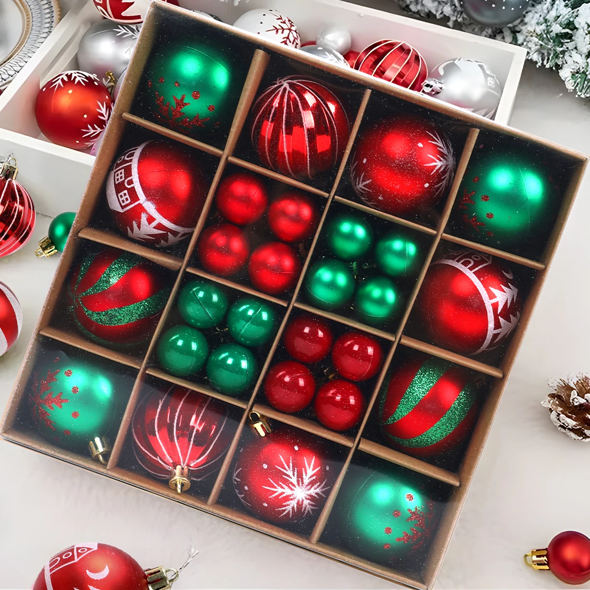 Christmas Tree Ball Pendant Xmas Hanging Ornament Merry Christmas Decor For Home 2024 Navidad Kerst Happy New Year 2025 Gift