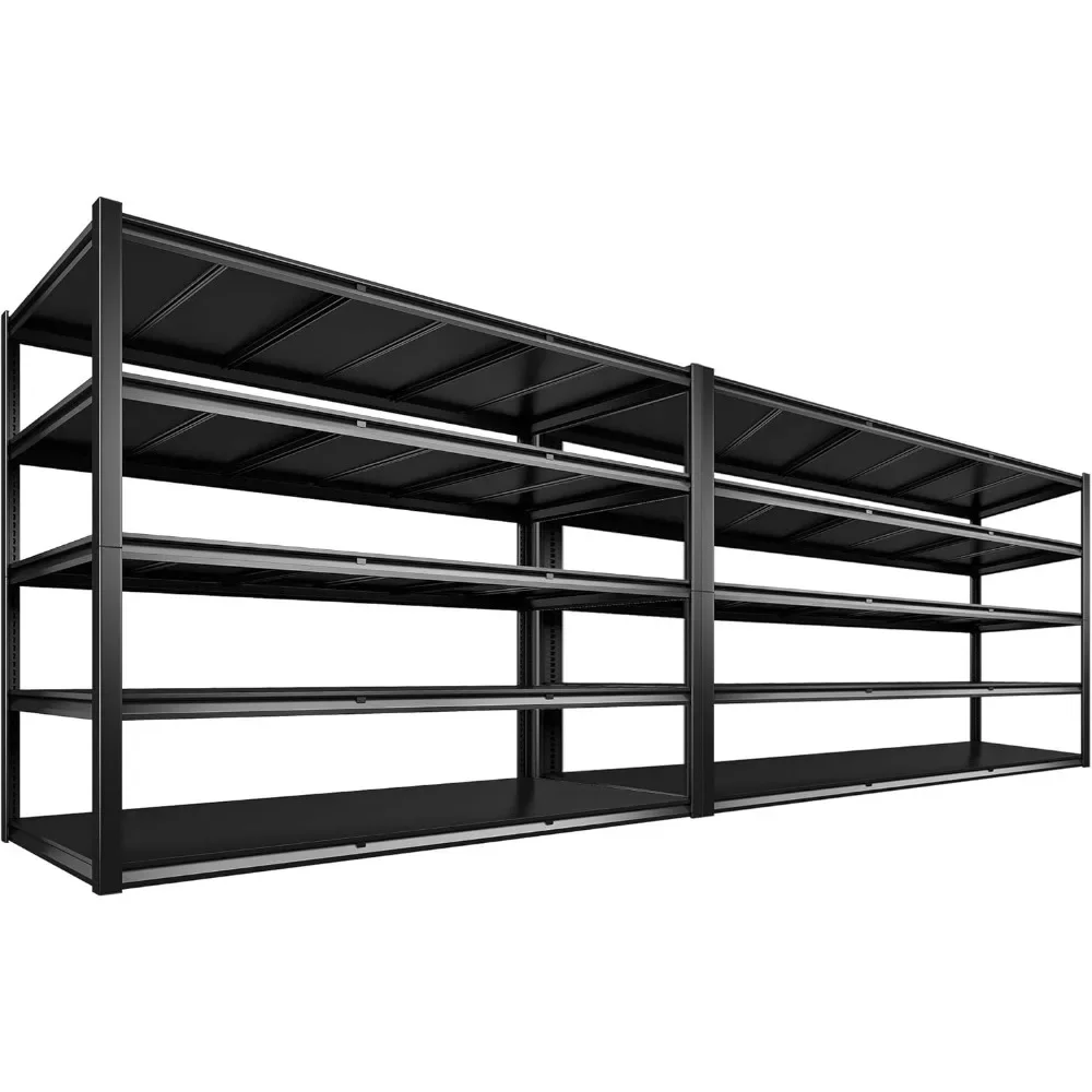 60"W Garage Shelving 3000LBS Heavy Duty Storage Shelves,Adjustable 5 Tier Metal Shelves for Pantry Storage Rack Industrial Shelf