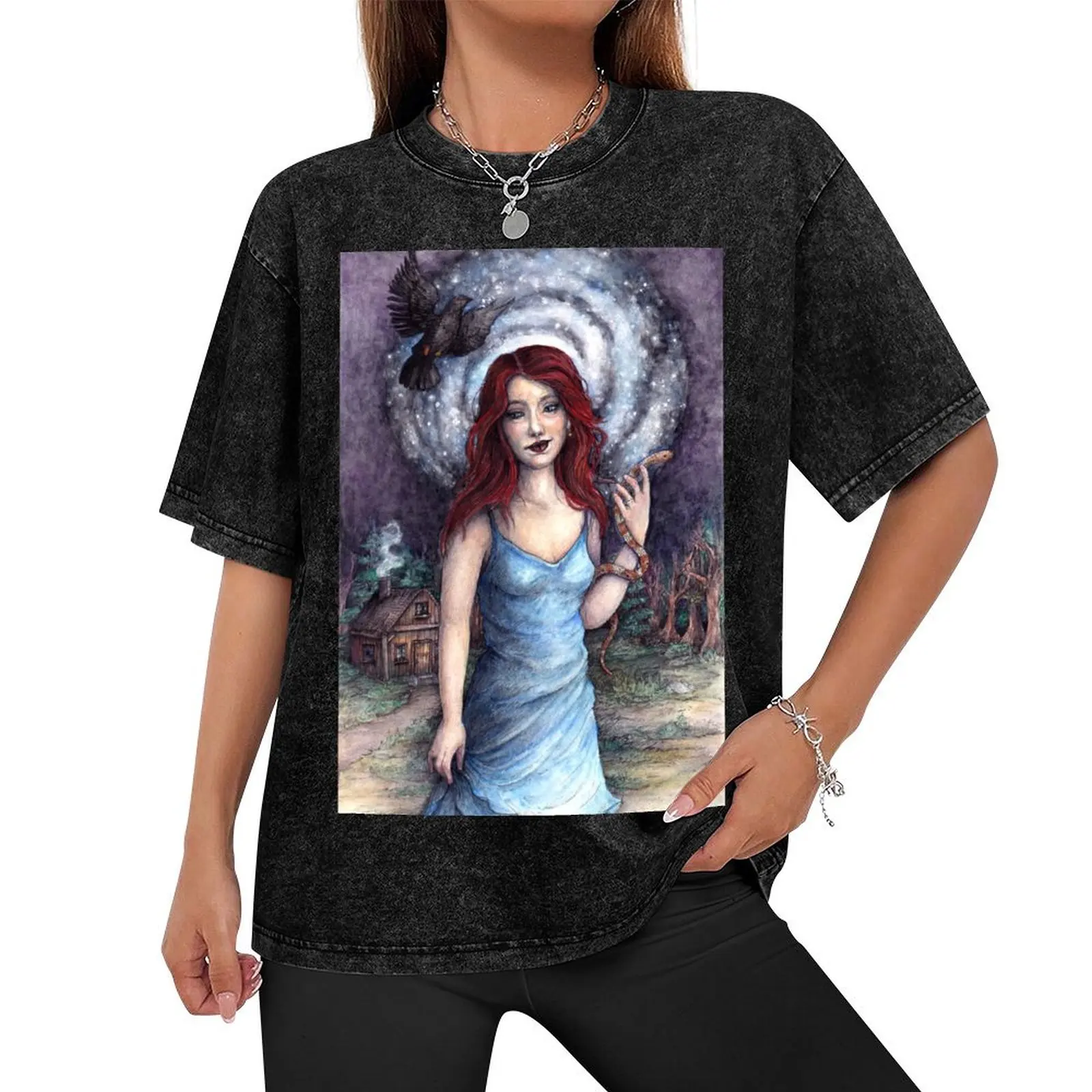 Black Dove (Tori Amos fan art) T-Shirt designer shirts street wear designer t shirt men