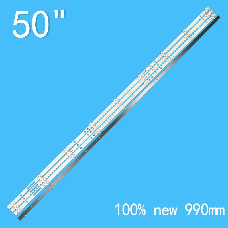 LED Backlight strip 9 Lamp For Hua pu 50"TV HPK950 KJ50D09-ZC22AG-05 303KJ500038 AWOX U5100 U5000STR/4K 303KJ5010040A DLED50HD