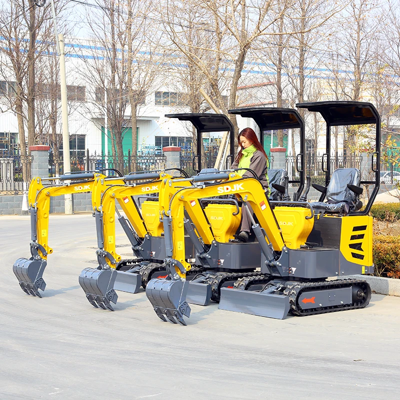 Chinese Wholesale Hydraulic Small Digger Mini Excavator For Sale Crawler Mini Excavator 1ton Free Shipping