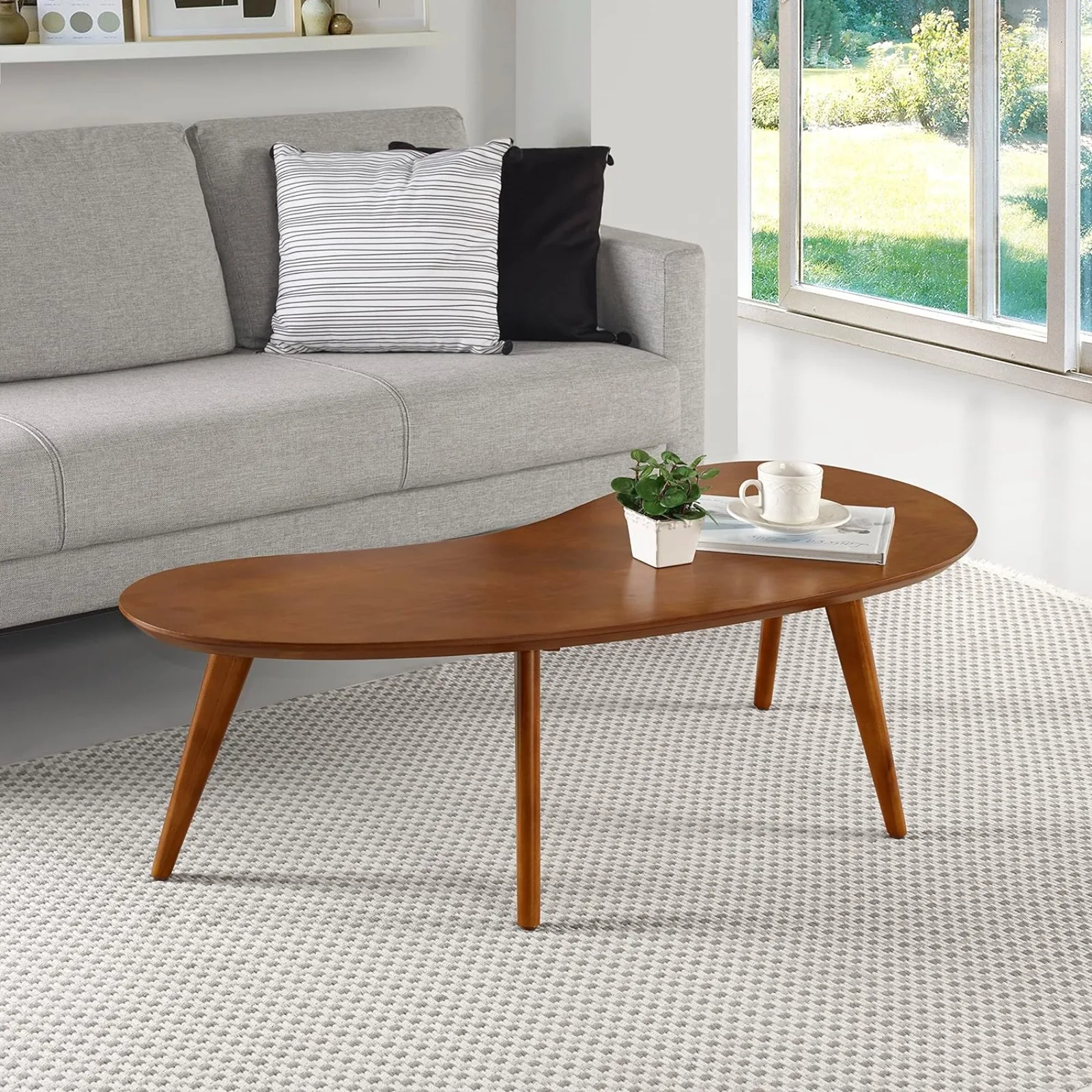 US Camaflexi Mid Century Modern Coffee Table, Castanho