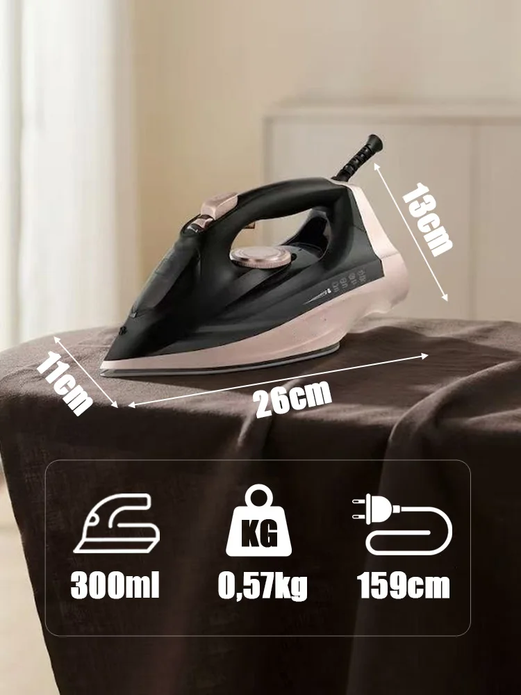 Steam Iron Sonifer SF-9121 2200W Ceramic Soleplate Vertical Steam Self Cleaning Steam Burst 300ml Tank Clothes Iron