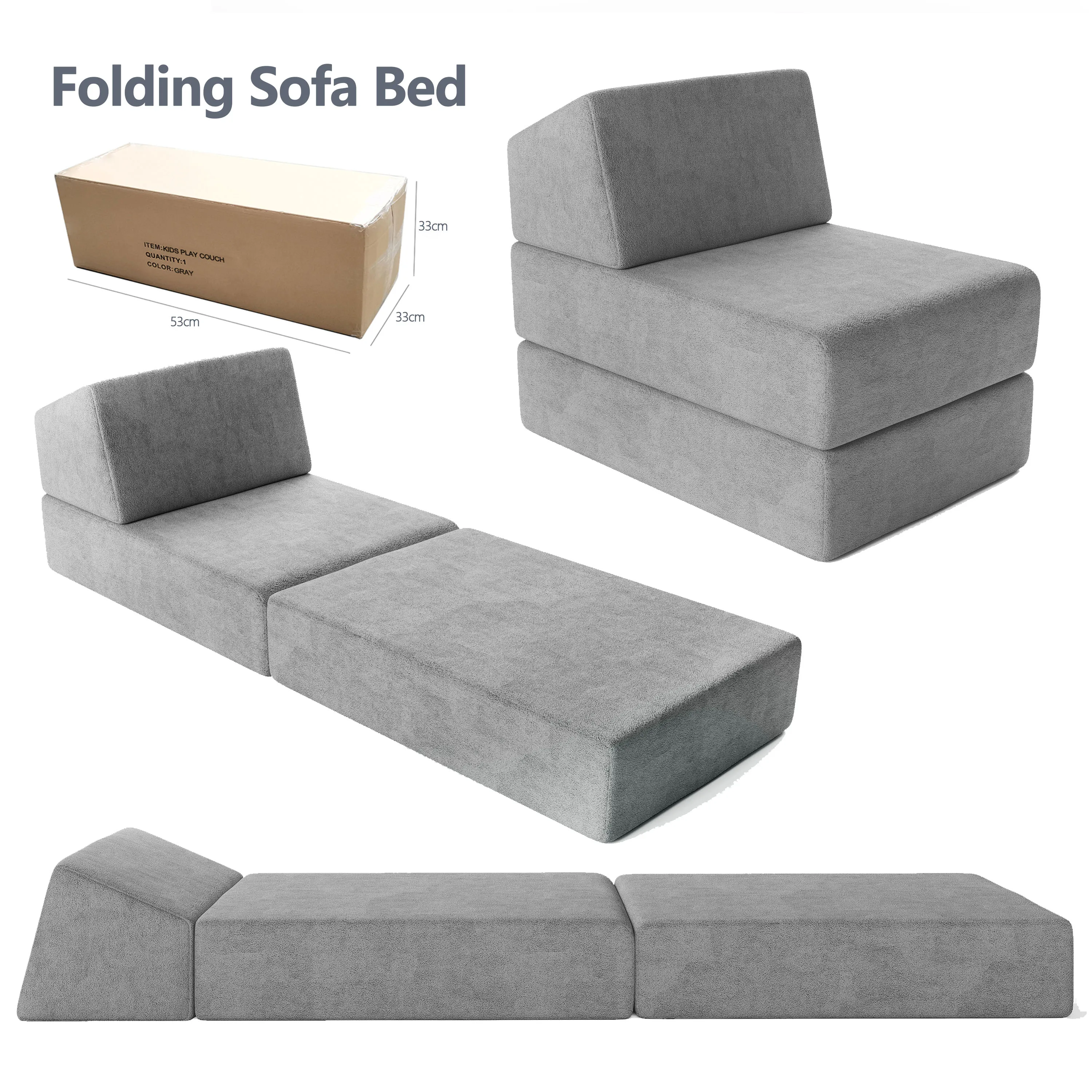 사이엔 도매 어린이 소파 침대 섹셔널 소파 압축 침대 3 모듈형 폼 싱글 체어 접이식 진공 싱글 소파 침대