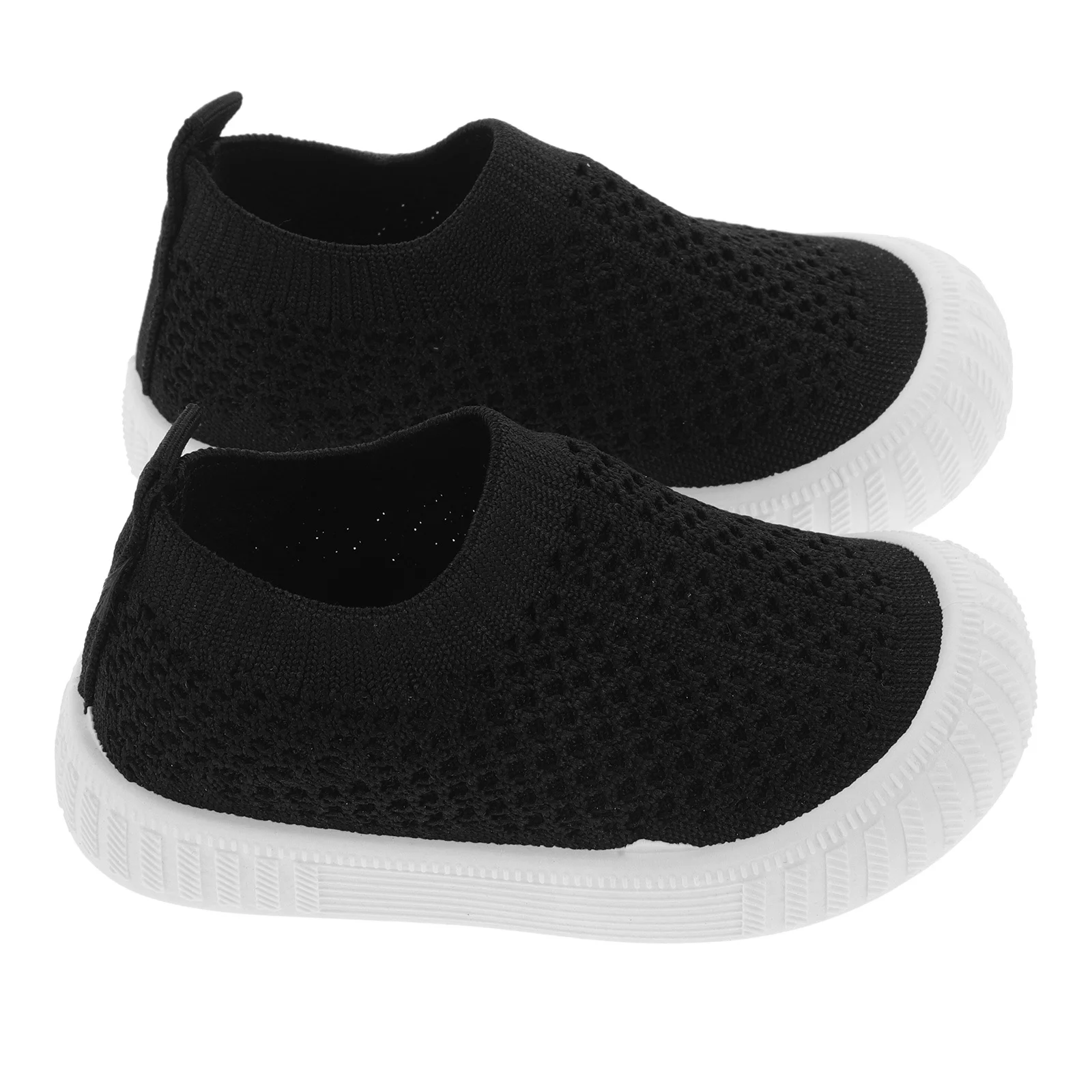 زوج واحد من أحذية المشي للأطفال الصغار، نعل مرن شبكي يسمح بمرور الهواء، أحذية مشي أولى مريحة ومرنة للأطفال