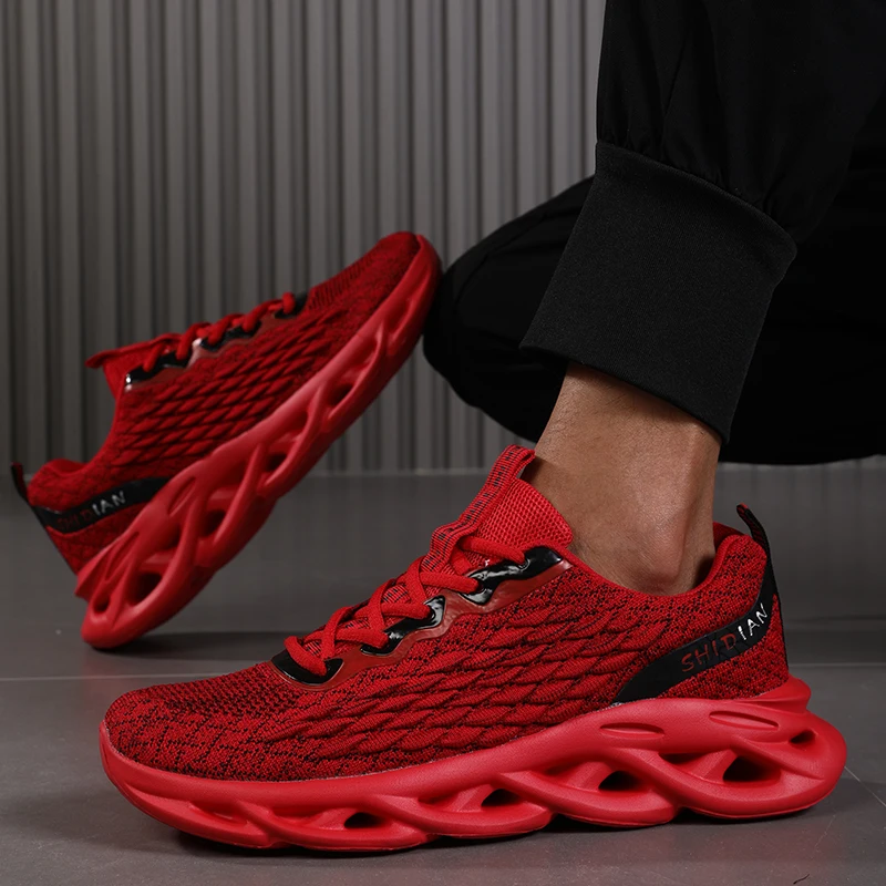 

Мужские повседневные кроссовки для ходьбы, дышащие легкие кроссовки с сеткой, теннисные прогулочные туфли, весна и осень, большие размеры 39-47