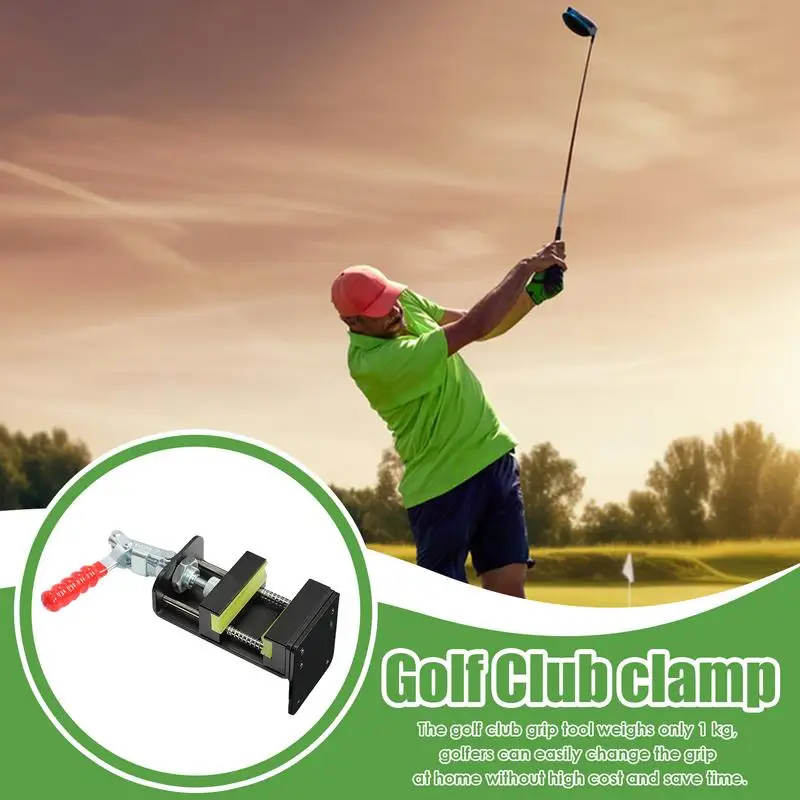 Golf Club Shaft Clamp Golf Club Shaft Clamp Gripping Vise Tool Quick Shaft Clamp Grip Easy Install Golf Grip Accessories For