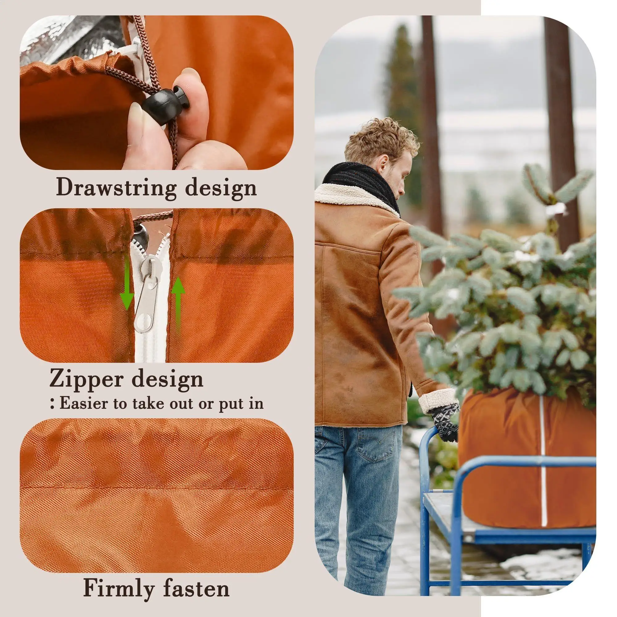 

Защита от мороза для горшка для растений, термоветрозащитный многоразовый горшечный чехол для растений, зимний защитный чехол для садовника, дома, улицы