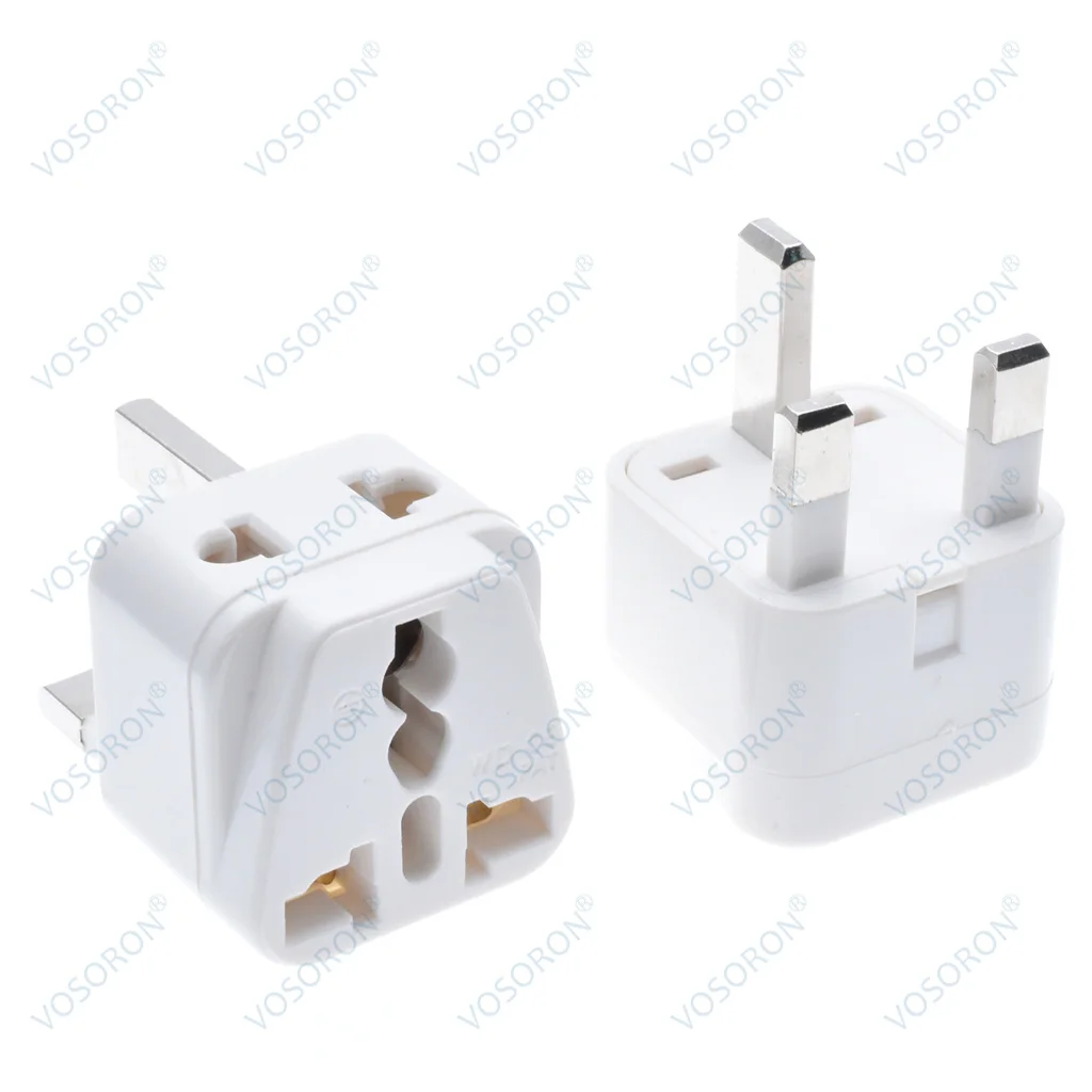 Universal 2 in 1 Russia HK CN US AU EU to UK Travel Plug Adapter 13A Multi-function Italy Swiss India Socket Converter Type G