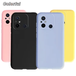 For Xiaomi Redmi 12c Phone Case Plain Solid Color Soft TPU Back Cover On Fundas Xiomi Redmi 12c 12 c Redmi12c Candy Silicone Bag