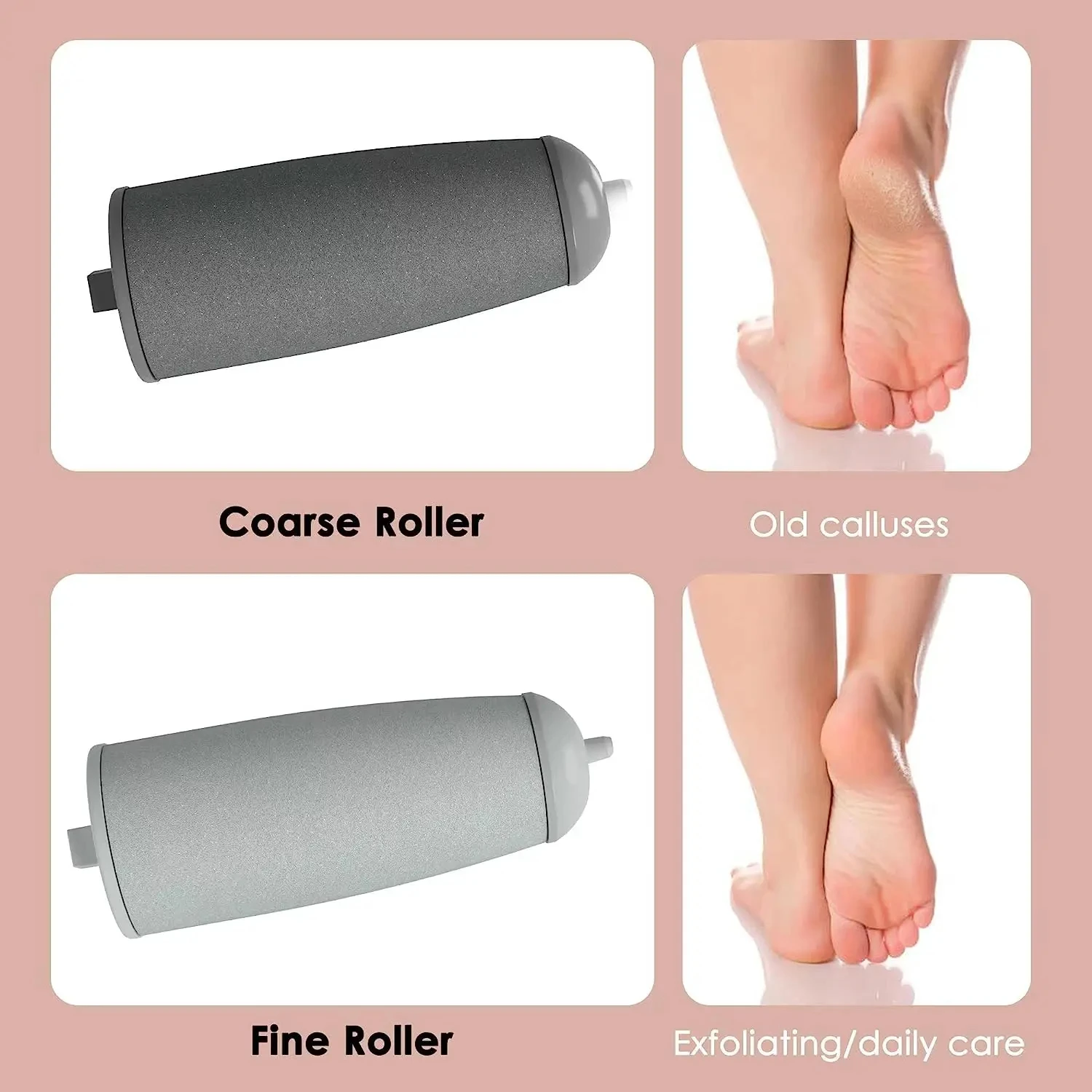 Electric Callus Remover for Feet, Rechargeable Foot File Pedicure Tool, Portable Foot Callus Remover Waterproof Profess,Pedicure image 2