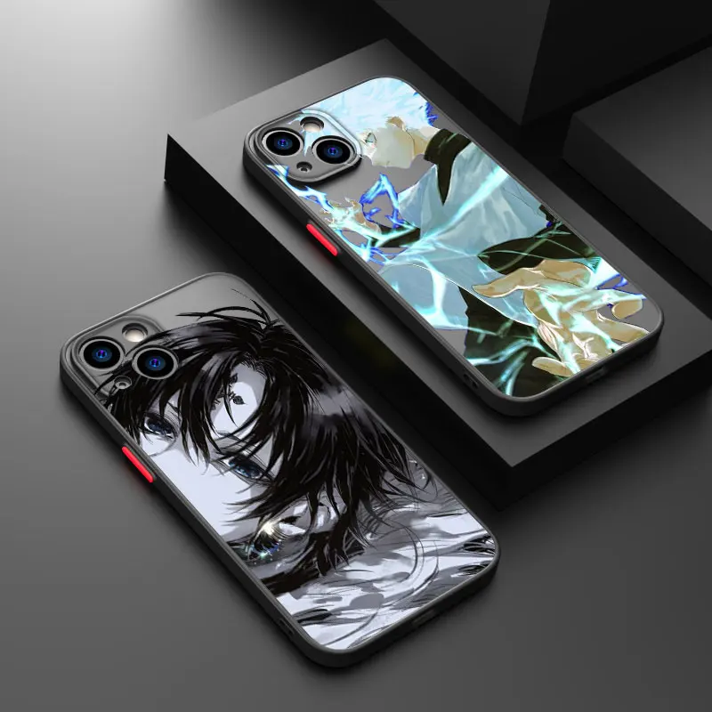 Popular Anime HUNTER×HUNTER For iPhone 15 14 13 12 11 mini XS XR X 8 7 Pro Max Plus Frosted Translucent Phone Case