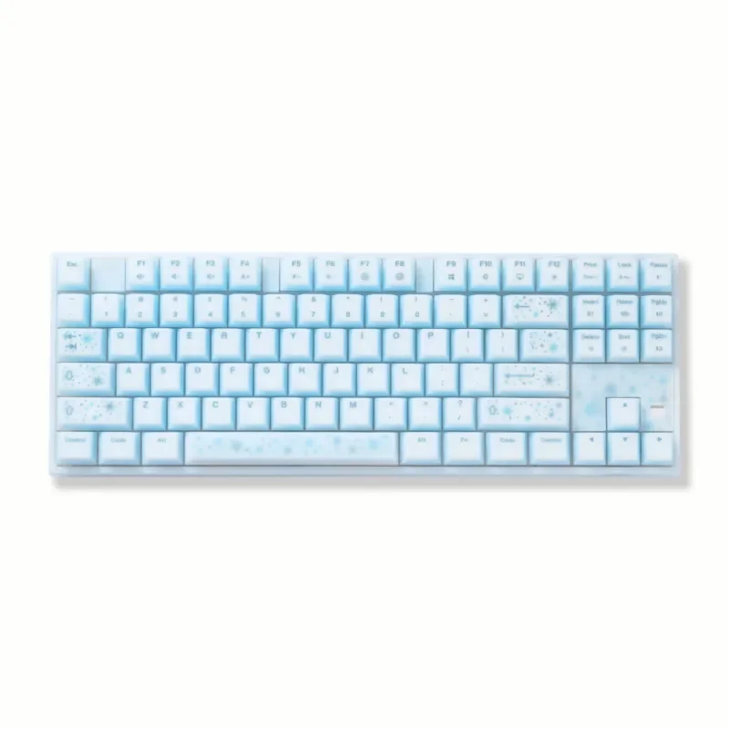 IPI Pone87 Silicone Mechanical Keyboard Full Wrap Transparent PCB Tri-mode 87Keys Comfortable Feeling Lighting Kaihua wukong