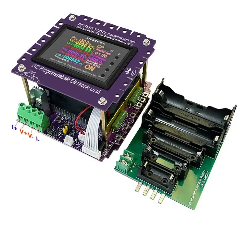 

ATORCH DL24MP-150W-DK All-In-One BT DC Power USB Tester Electronic Load Lithium 18650 25A Battery Capacity Monitor