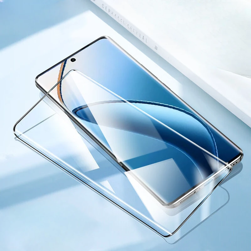 3D Curved Tempered Glass for Realme 12 Pro Plus Screen Protector on  Realme12Pro 12Pro+ 12ProPlus Anti Blue Light Glass Film