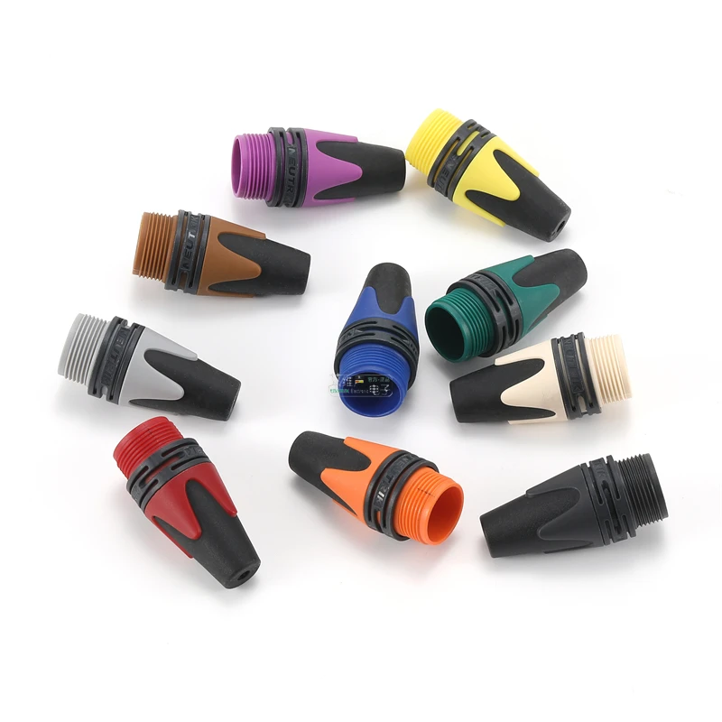 Neutrik XLR Cannon Cable Connectors Plug Multicolored Bushings BXX_* For Theater LED Audio Equipment Color Coding Accessories