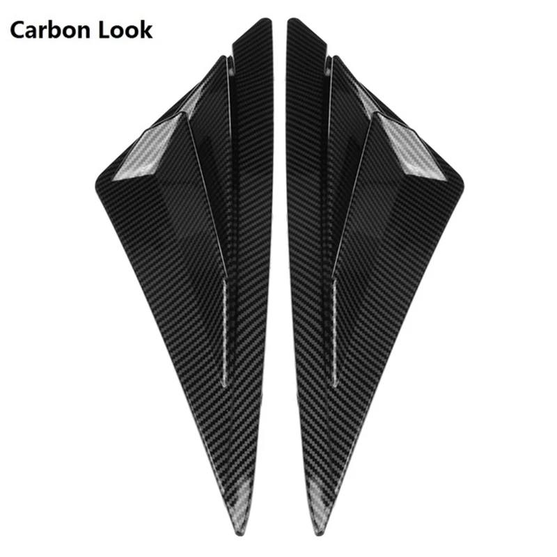 For Hyundai Elantra CN7 2020-2021 2PCS/Set Rear Side Window Shutters Decoration Trim Body Kits Carbon Look