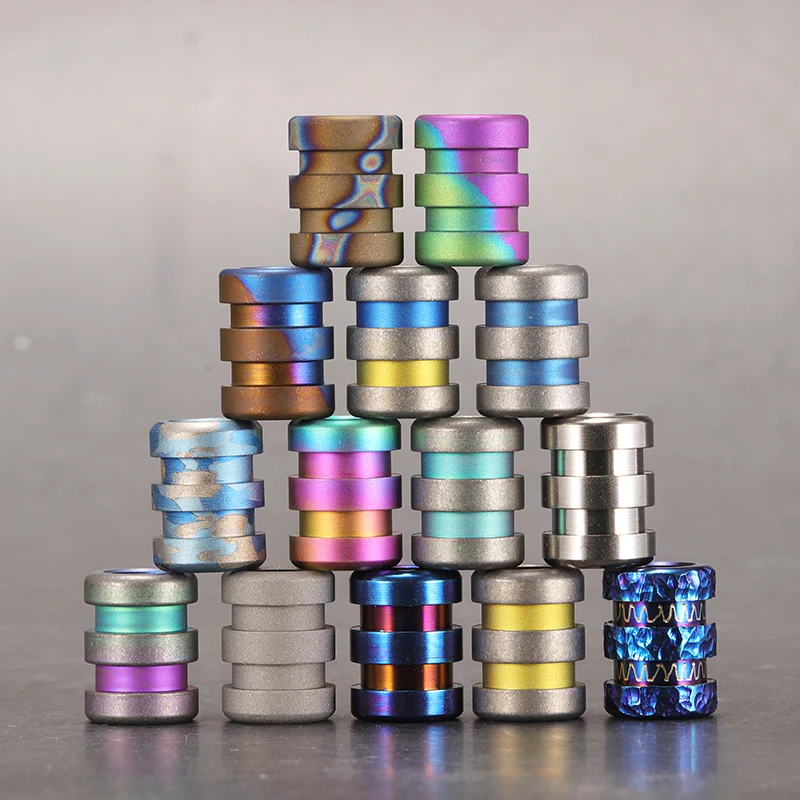 

New 1pc Titanium Alloy Necklace Bracelet Pendant Rope Paracord Lanyard Pendant Bead Umbrella Rope EDC DIY Pendant