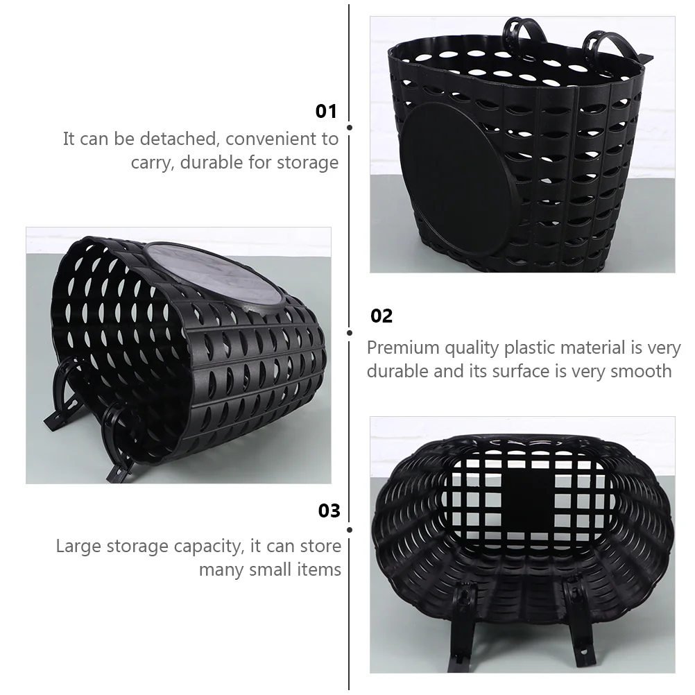 

2 Pcs Bicycle Basket Front Storage Bike Supply Girl Holder Resin Accessory Toddler