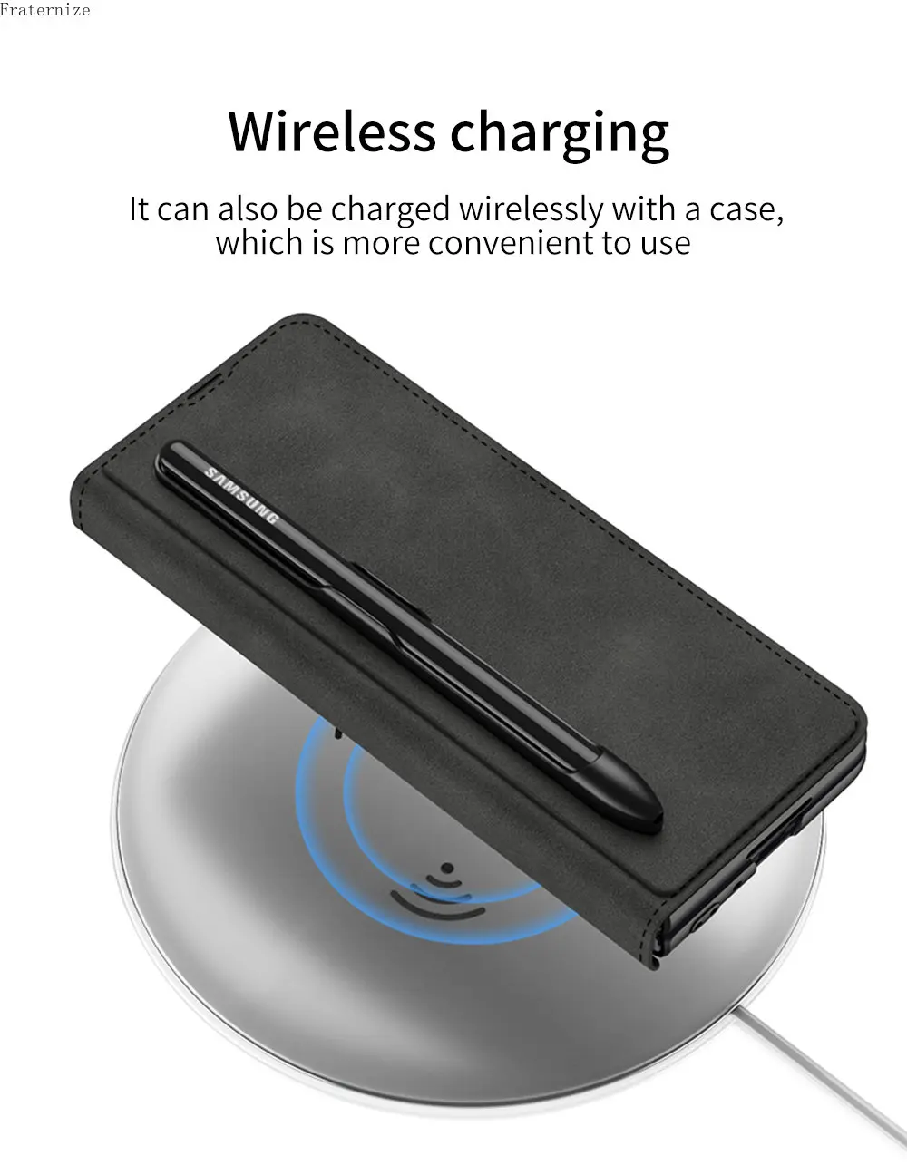 Custodia in pelle a portafoglio per Samsung Galaxy Z Fold 3 4 5 Custodia per telefono con supporto per slot per schede rimovibile per penna Z Fold 4 2 funda