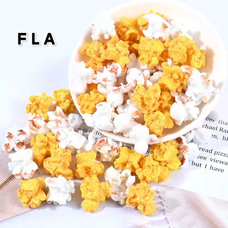 

6pcs Kawaii Popcorn Miniatur Décor Children's Play Kitchen Miniature Items Doll Accessories Dollhouse Miniatures