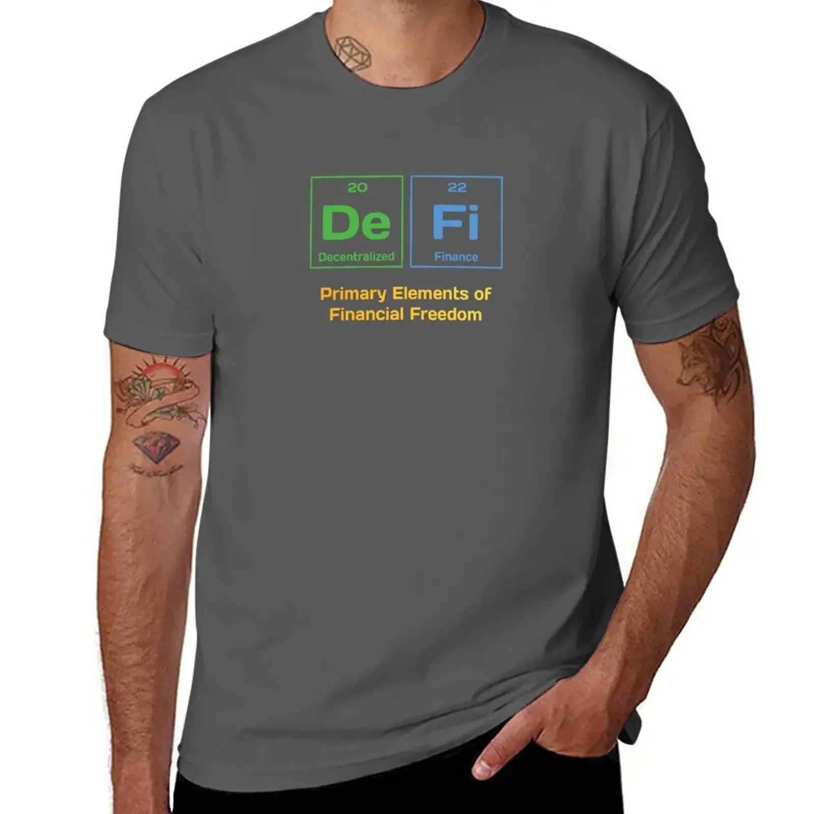 Decentralized Finance - DeFi Bitcoin Crypto Fan T-Shirt plain plus sizes plain black t shirts men