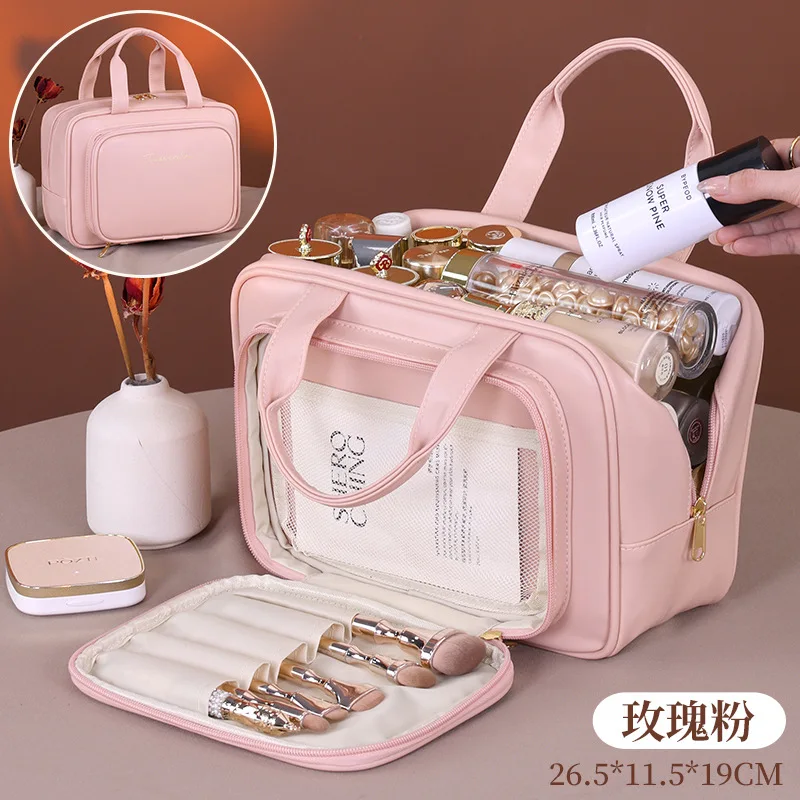 Large Capacity Layered  bag Makeup bag travel essentials Women's bag Organizer Cosmetic pouch travel cosmetic organizer