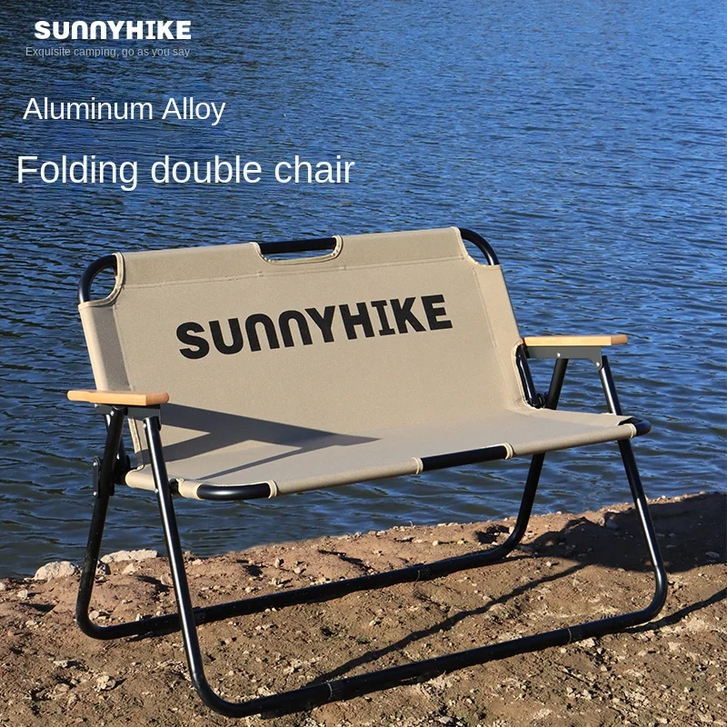 

Outdoor Double Camping Chair Aluminum Alloy Ultralight Portable Folding Picnic Fishing Beach Chaise Lounge Garden Furniture Sets