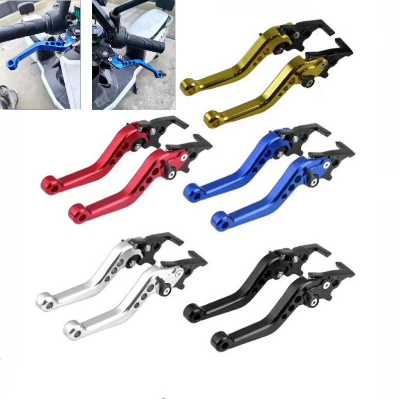 

Motorcycle Fit for Motorbike Modification 1 Pair Alloy Double Disc Brake Brake Handle Clutch Drum Brake Lever Handle