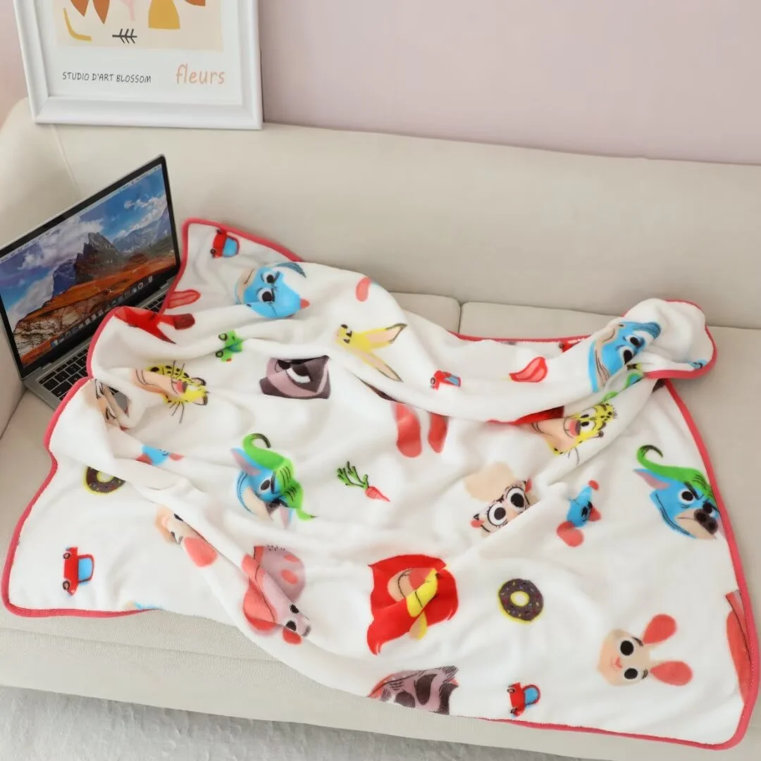 Disney Cartoon Anime Zootopia Judy Hopps Flash bequeme Plüsch decke schöne Nick Wilde Kissen bezug Schlaf decke Geschenke