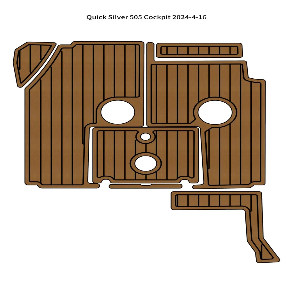 Quicksilver 505 Cockpit Pad Boat EVA Foam Teak Deck Flooring Mat SeaDek MarineMat Gatorstep Style Self Adhesive