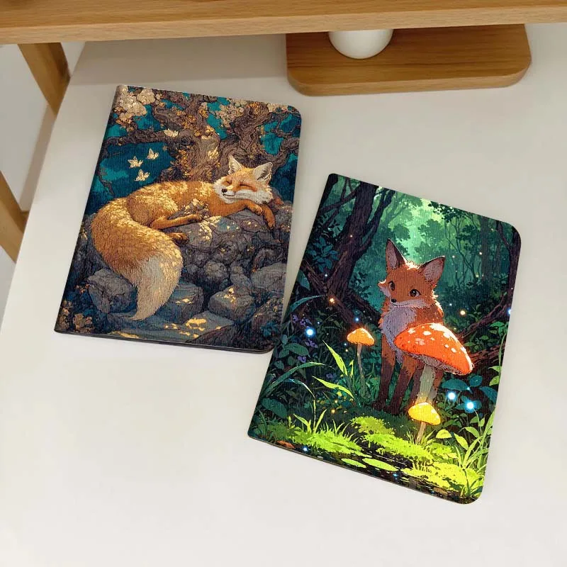 

Cartoon Fox Stone Tree Tablet Case For Samsung Galaxy Tab S6 S8 S9 S10 Lite FE 10.4 11 Inch 2022 2024
