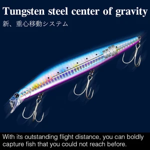 TSURINOYA Stınger 140S Balıkçılık Cazibesi Batan Minnow DW92 140mm 26g Su Tuzlu Levrek Ultra Uzun, döküm Büyük Yemler, Sert Jerkbait 6 Büyük satış, eldiven, ls2, pas-no. 1