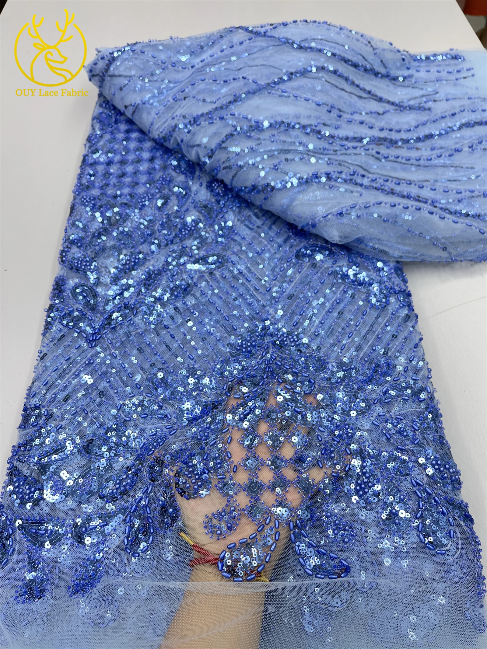 فاخر الذهب الأفريقي الثقيلة مطرز الترتر أقمشة الدانتيل 2025 رائجة البيع فرنسا نيجيريا تول أقمشة الدانتيل للسيدات فساتين الحفلات