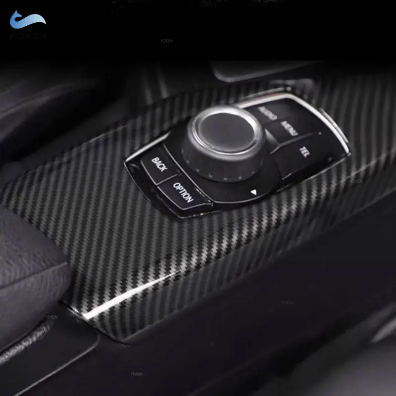 

Для BMW 1 2 серии F20 F21 F22 F23 2012-18 левый руль ABS углеродное волокно Центральная панель переключения передач автомобиля, мультимедийная кнопка, накладка на рамку
