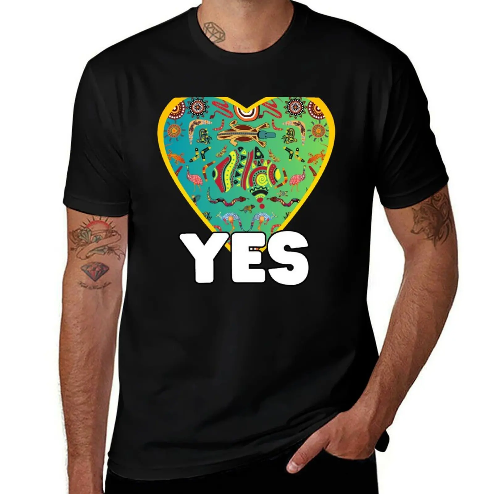 Vote Yes to The Voice T-Shirt t shirt man plain T-Shirt