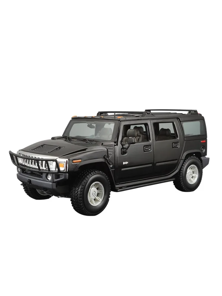 Ford Hummer H2 Modèle de voiture en alliage de simulation, ornement en métal, collection de modèles, cadeau d'anniversaire pour garçon, 1:18