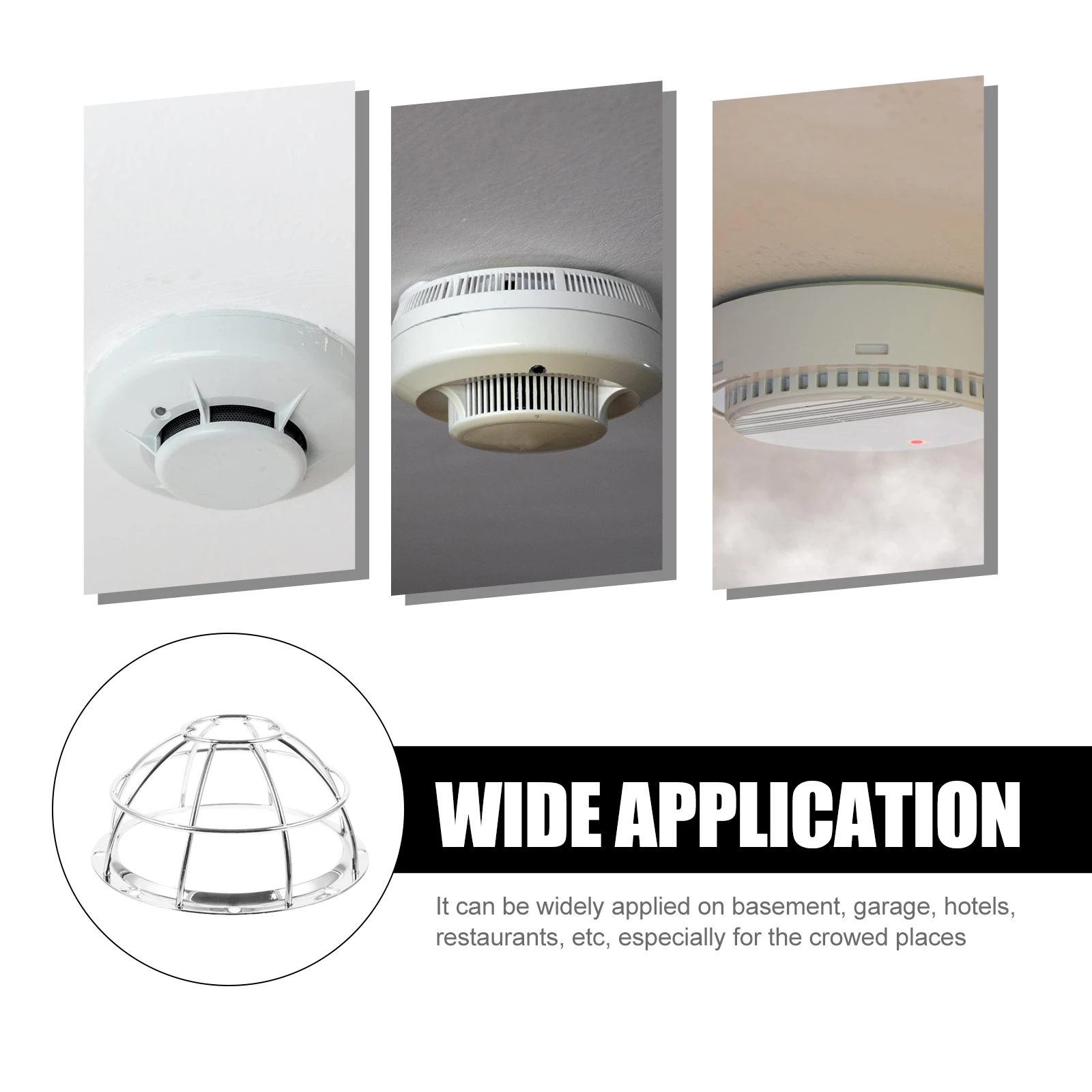 Robust Smoke Cover Sprinkler Guard for Accidental Impact Resistance in Commercial Spaces Sprinkler Protective Cage