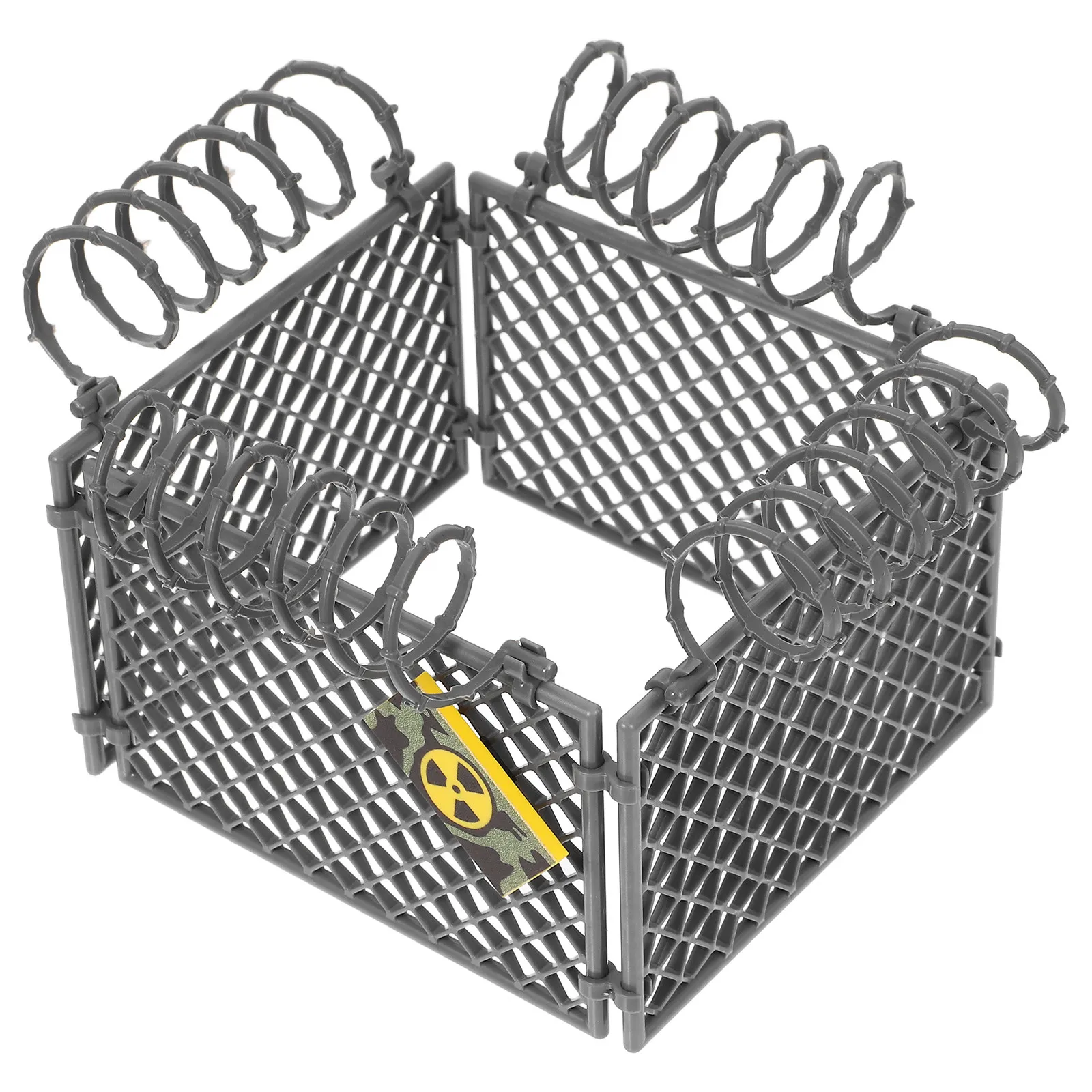

Набор миниатюрных ограждений для фермы из АБС-пластика, защитный барьер, сборка своими руками для создания сцены военной фермы, аксессуары для строительных блоков, творческая игра