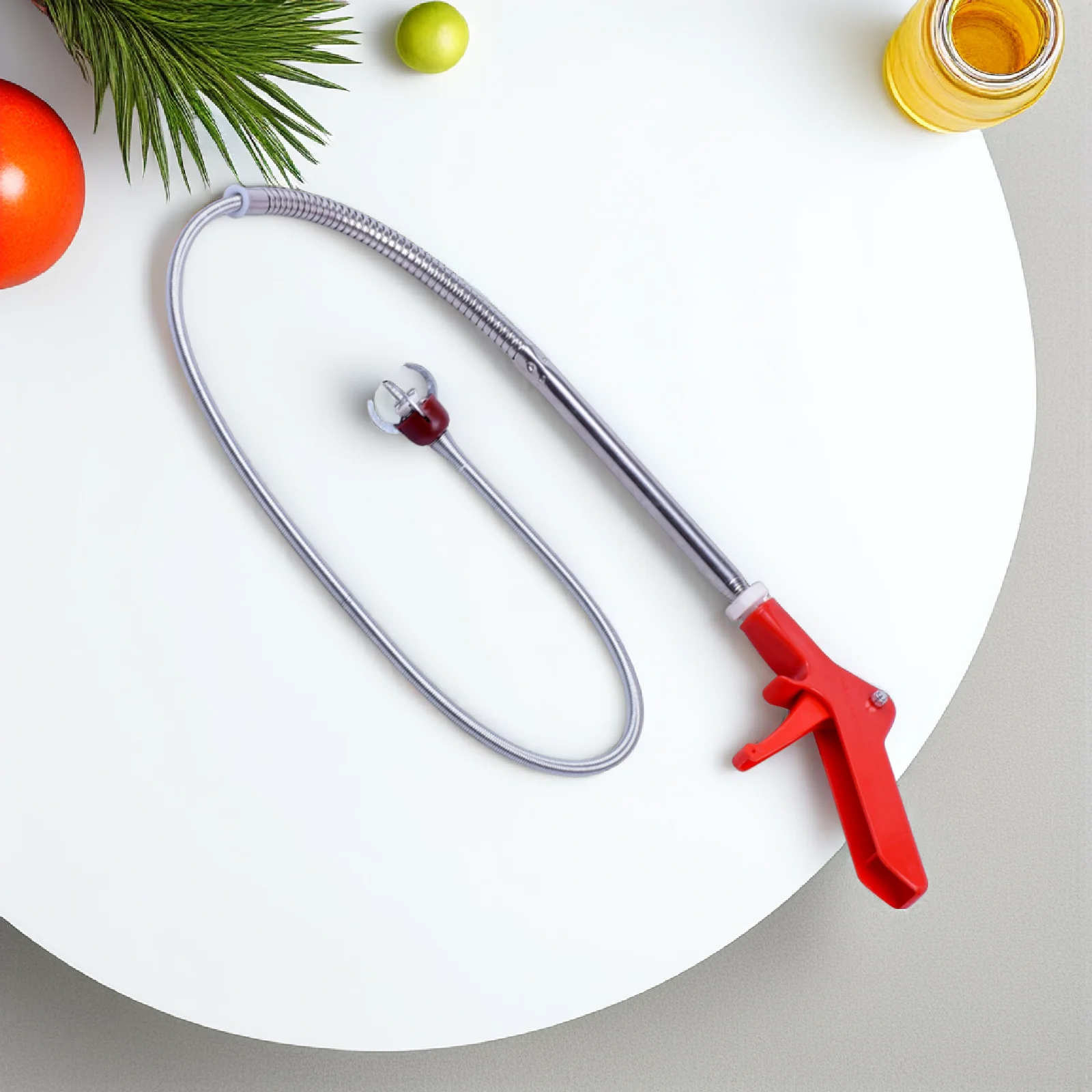 

Toilet Snake Household Toilet Cleaning Tools 51 Inch Pipe Dredging Tool Flexible Grabber Claw Drain Cleaner Sink Hair Clog