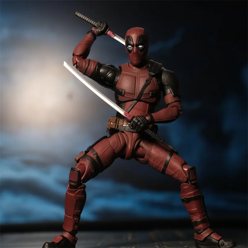 Marvel Action Figure Deadpool & Wolverine Shfiguarts Joint Movable New Mutants Wilson Comics Shf Model Movie Toy Funny Gift