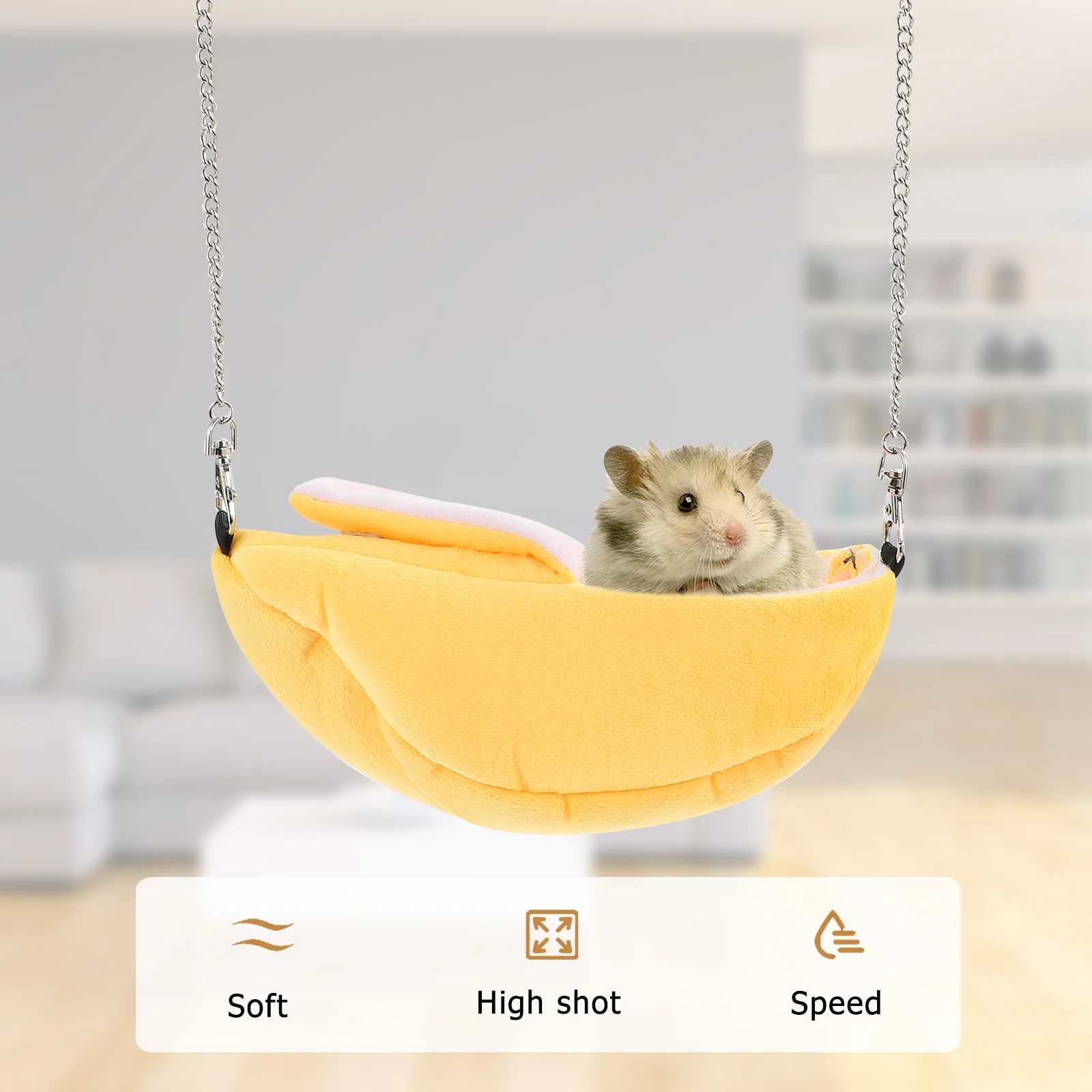 Small Animal Hammock Banana Cotton Sleeping Nest Keep Warm Hamster Hanging House