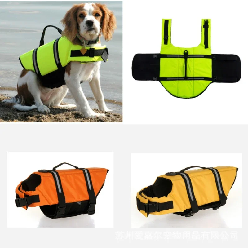 Dog Swimsuit Summer Outdoor Reflective Buoyancy Pet Play Water Safety Training Life Jacket Full Size Sportswear Pet Supplies