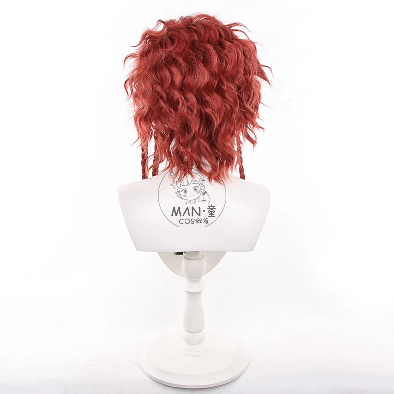 Archer Survivors Cosplay Wig Orange red braided short hair Synthetic Wig Game Identity V Brynhildr Vilulf Cosplay Wig