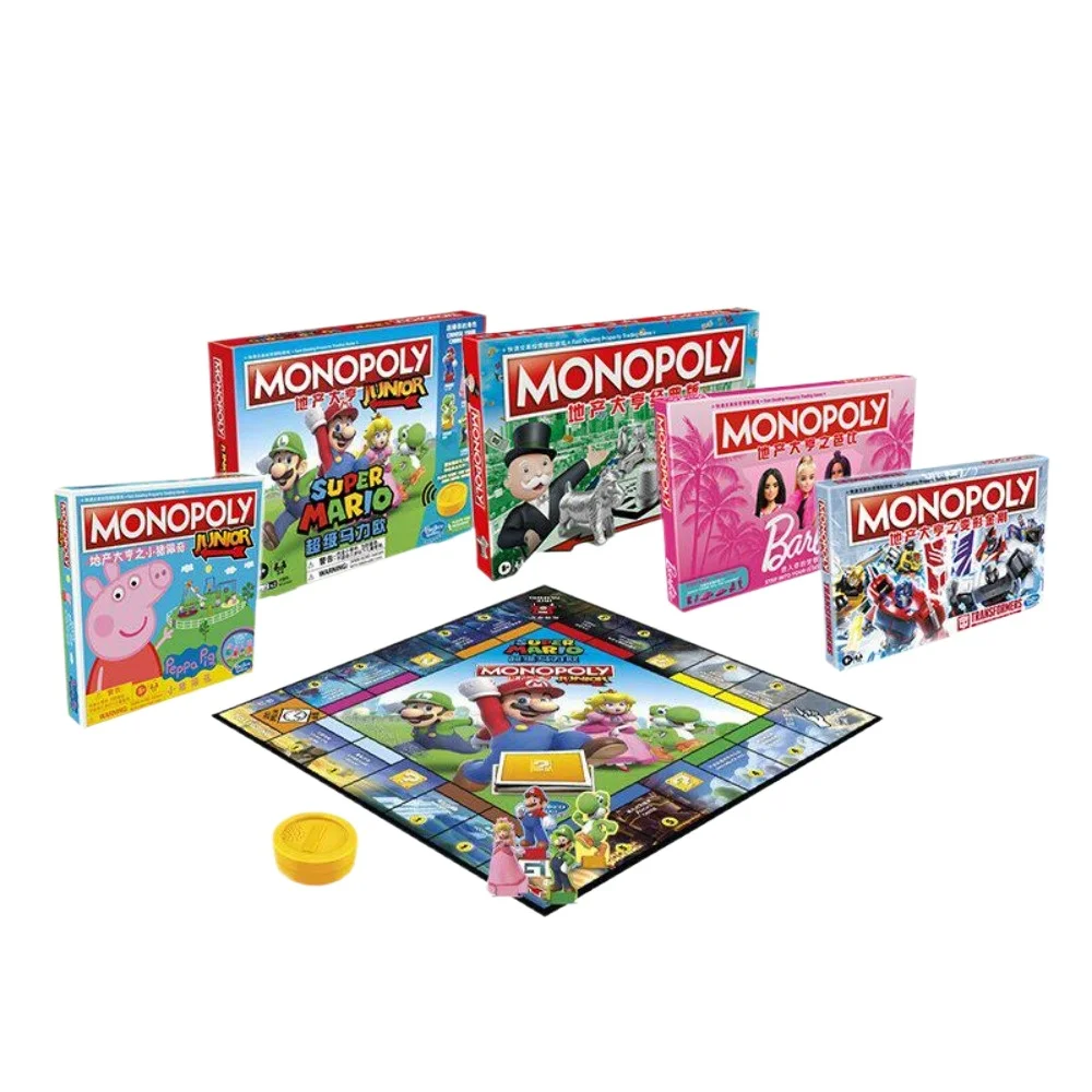 [Spot] Hasbro Monopoly Real Estate Tycoon, Juego de Mesa Monopoly Strong Hand, Juego de Mesa para Familiares y Amigos