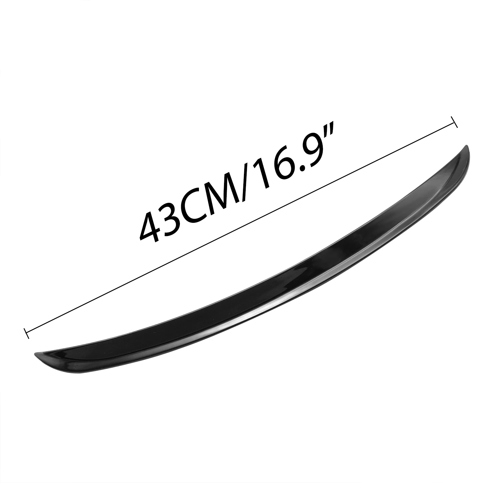 CASHCOW 4pcs Car Wheel Eyebrow Arch Fender Flares Cover Trim Mudguards Protective Lip Strips Mud Flaps Universal Black