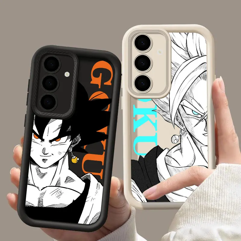 Gokus Dragons Vegetas Balls S24FE Phone Case For Samsung Galaxy S24 S23 S21 S20 Fe S25 Ultra S22 Plus 5G Shockproof Back Cover