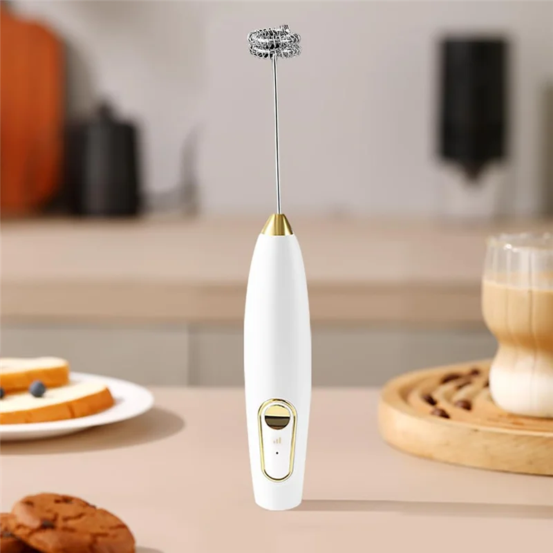 ABKD Electric Milk Frothers,Stainless Steel,Mini Handheld.Quick Charging For Coffee Lattes,Cappuccinos,Egg Whipping &Hot Choc